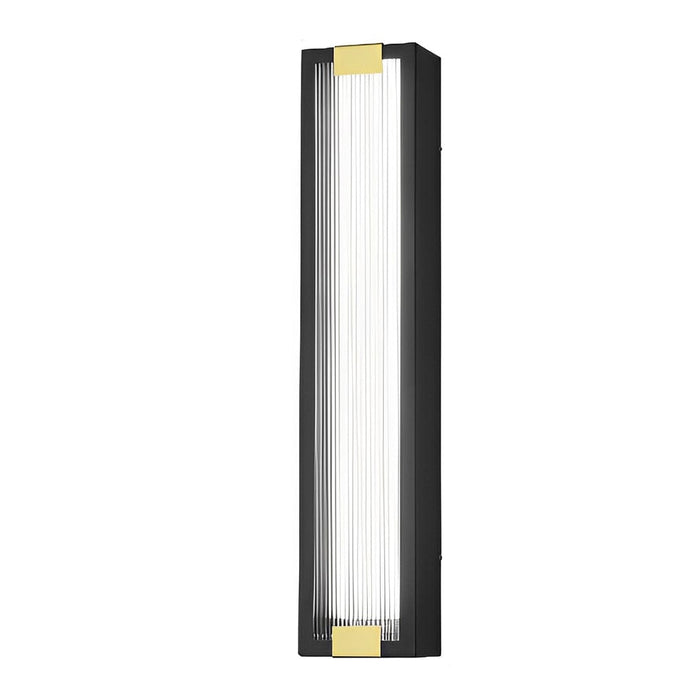Rectangular Strip Waterproof LED Black Modern Porch Lights Wall Sconces
