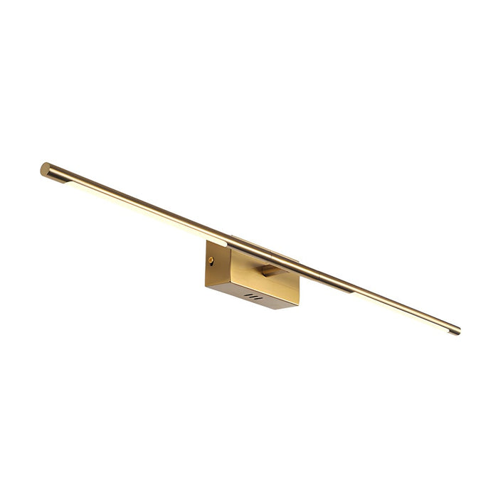 Efficient LED Vanity Light in Gold: 6W/10W. Warm White/White Light. Wall Mounted