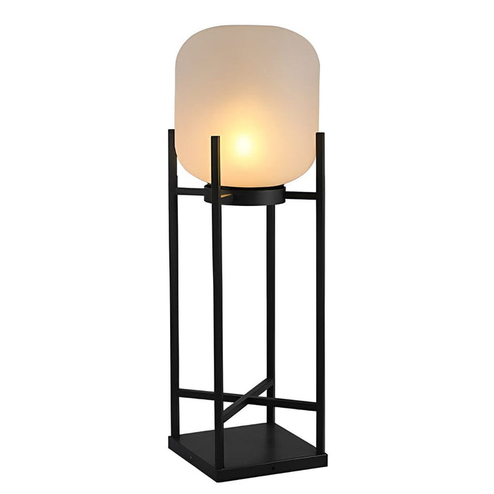 Lantern Design Waterproof LED Modern Solar Outdoor Floor Lamp Standing Lamp