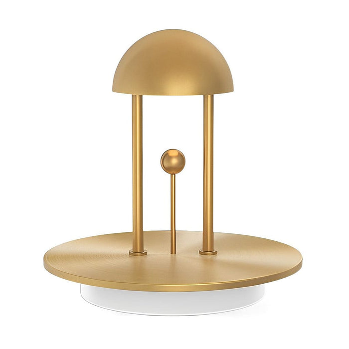 Electroplating Metal Golden Jingle Gesture Touch Dimming Table Lamp Rechargeable Night Light