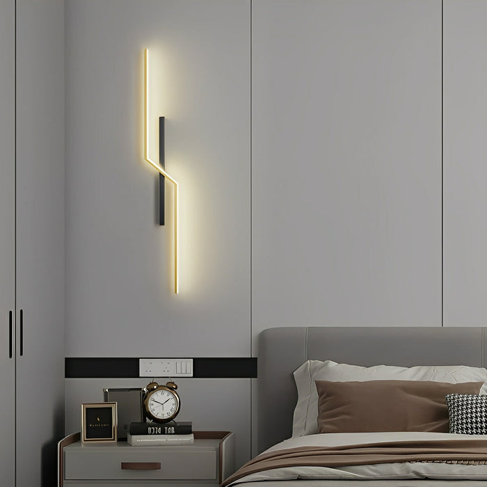 Linear Bar Wall Sconce - Modern Minimalist LED Wall Light for Hallway, Bedroom, Living Room Accent Lighting
