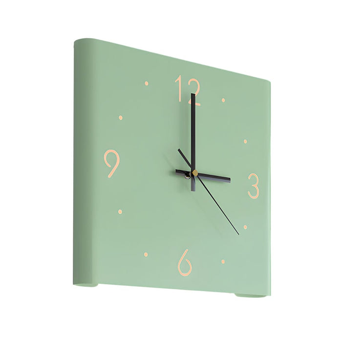Mute USB Motion Sensor LED Foldable Double Sided Corner Wall Clock