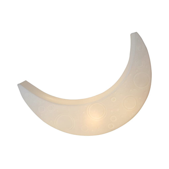 Resin Moon Chaise Longue Recliner Decor LED Modern Outdoor Floor Lamp