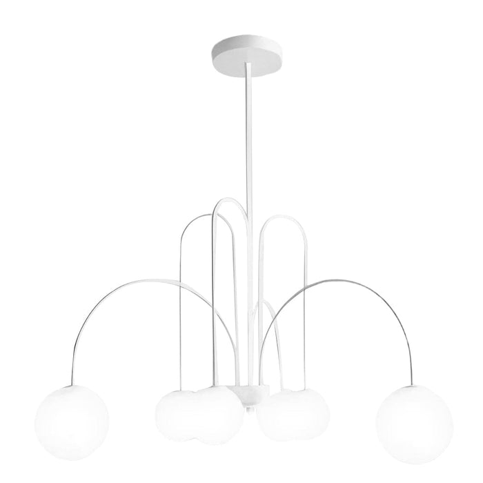 6/8 Lights Iron Glass Creative Nordic Chandelier Ceiling Light Fixture