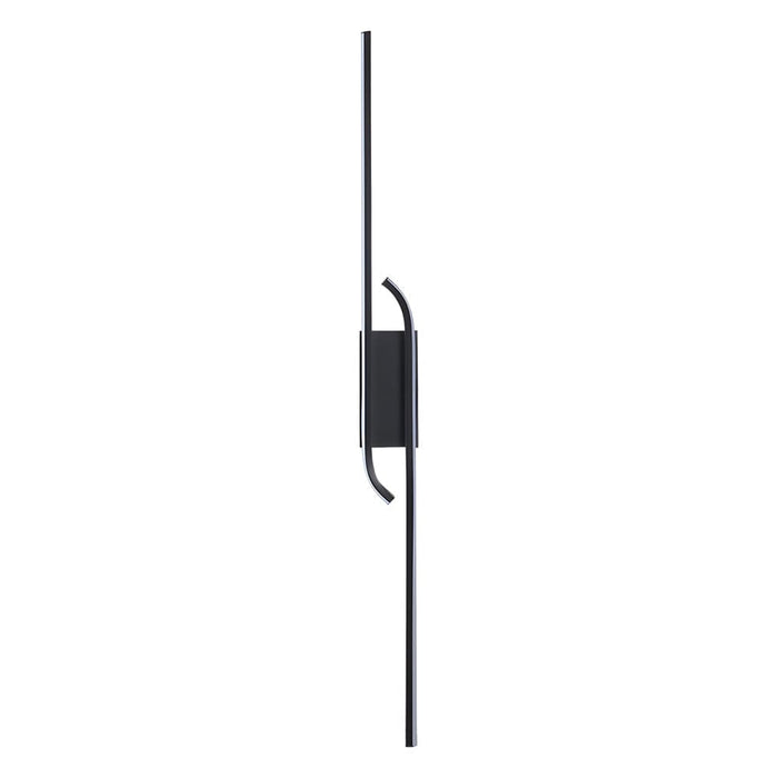 Minimalist Long Strip Aluminum LED Black Nordic Wall Lights Indoor