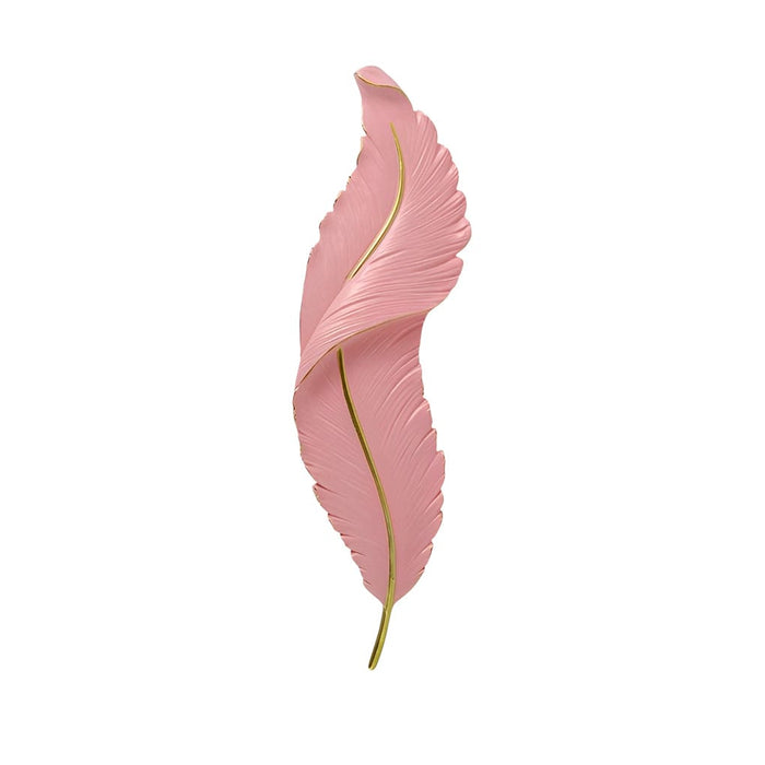 Creative Feathers LED White Luxury Modern Wall Lamp Wall Sconce Lighting
