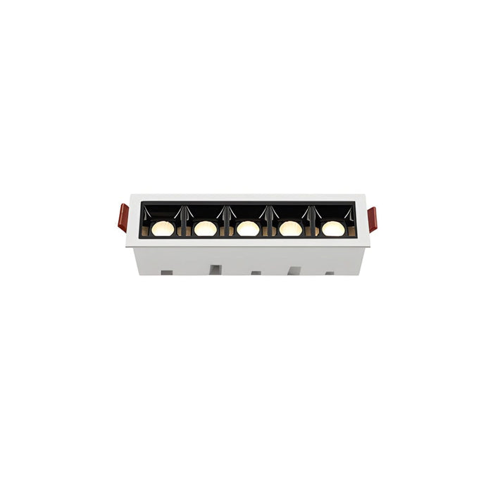 Modern LED Linear Recessed Ceiling Downlight. 1/2/5/10/15-Light