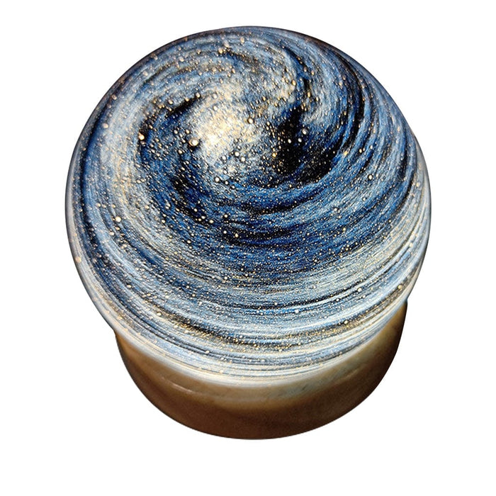 Globe Glass Galaxy Starry Sky Planet Lamp with Wooden Base Stepless Dimming LED Kids' Lamp