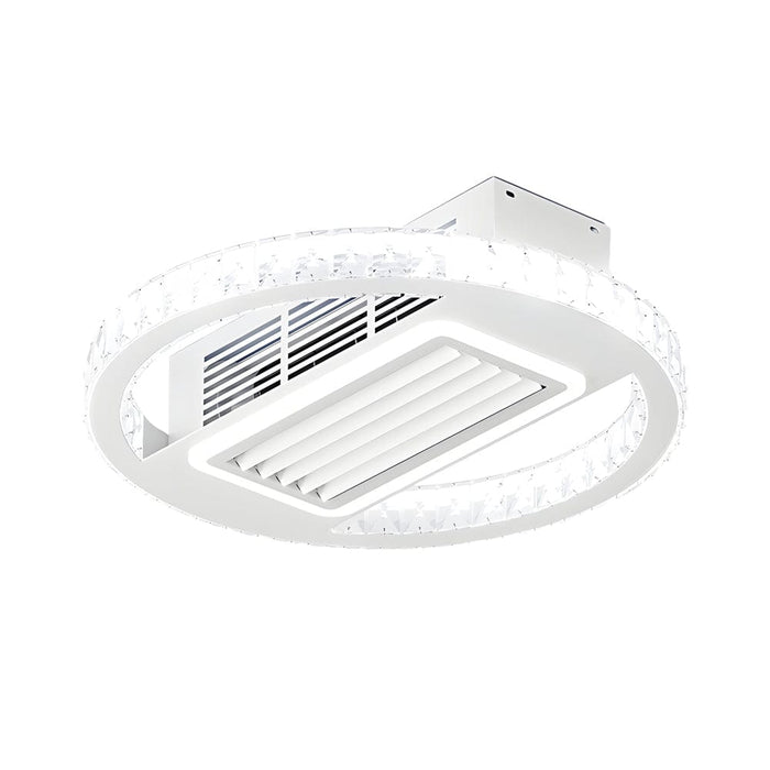 19.7 In. Nordic 6 Speeds Bladeless Ceiling Fan with LED Light. Remote Control
