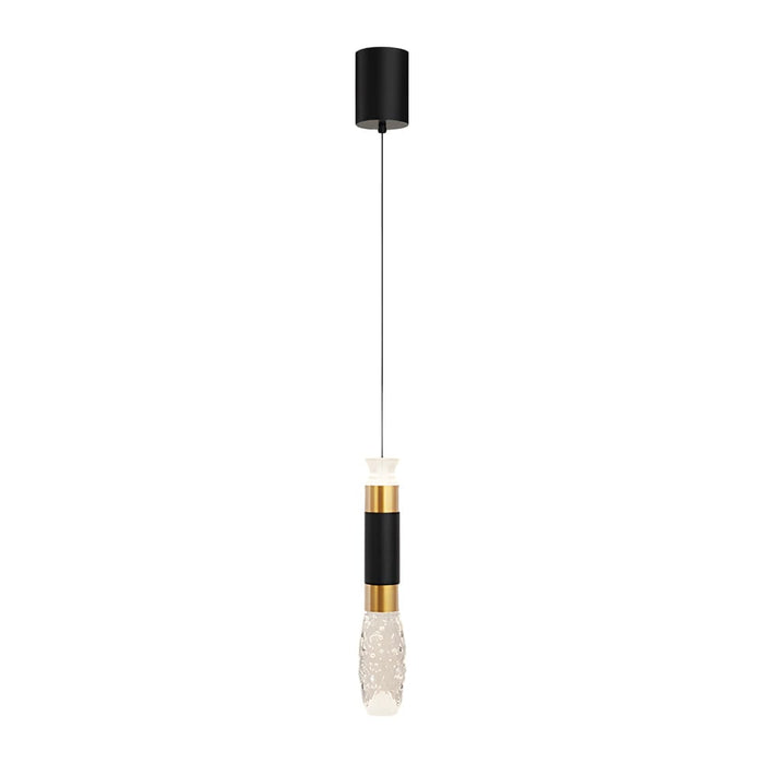 Elongated Cylindrical Aluminum 3 Step Dimming Modern LED Pendant Lights