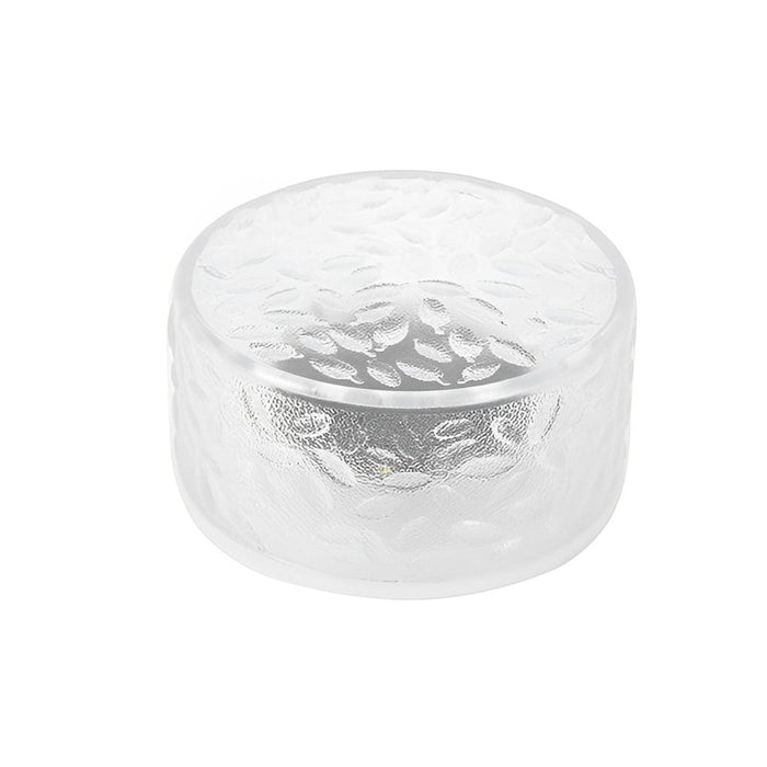 4 Pcs Round Acrylic Ice Bricks LED Waterproof Modern Solar Brick Lights