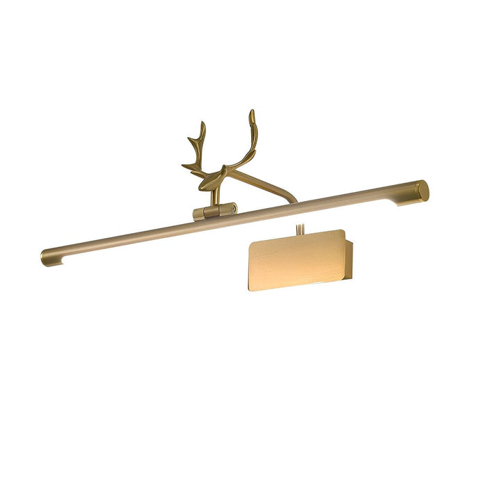 Vintage Antlers Mirror LED Vanity Light 210° Adjustable Sconces