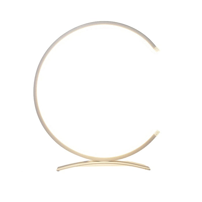 Semicircle Ring Touch Switch 3 Step Dimming LED Modern Night Lights US Plug