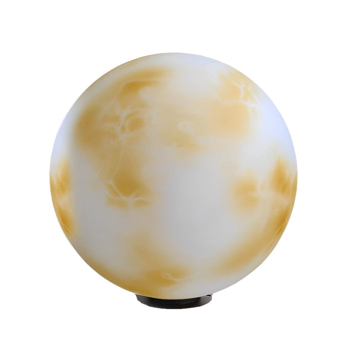 Waterproof LED Round Ball Moon Modern Solar Post Caps Lights with Remote