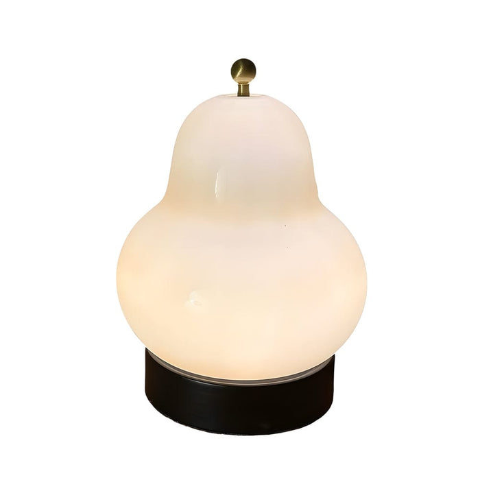 Portable Glass Pear USB Dimmable LED Table Lamp with Touch Switch