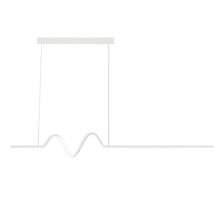 Creative Minimalist Wavy Strip LED Stepless Dimming Nordic Chandelier