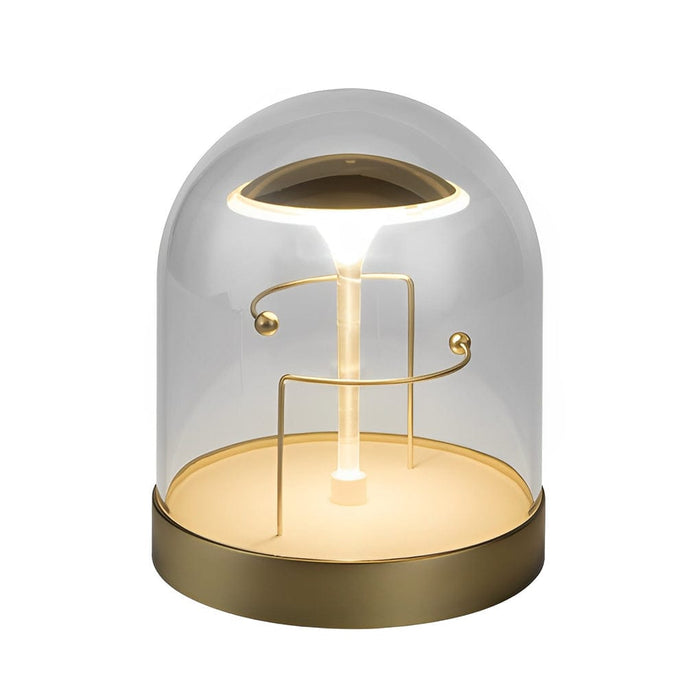 Dome Shaped Glass LED Touch Dimming Table Lamp Ambient Night Light