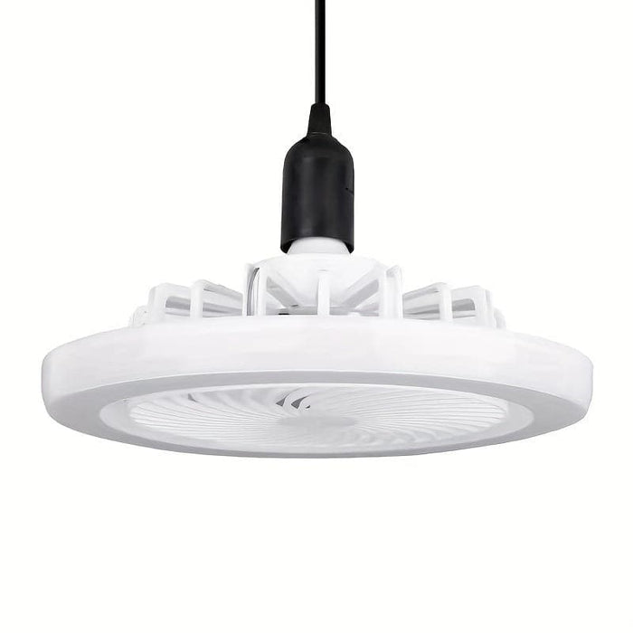 2 in 1 LED White Hanging Ceiling Fan with Remote Control for Bedroom Living Room Dining Room Kitchen Island-ErisView