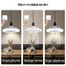 2 in 1 LED White Hanging Ceiling Fan with Remote Control for Bedroom Living Room Dining Room Kitchen Island-ErisView
