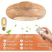 20 in. Bamboo Low Profile Ceiling Fan with Light Remote Control, Farmhouse Flush Mount Ceiling Fan Light Fixture for Bedroom Living Room Kitchen-ErisView