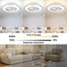 20 in. Bedroom Ceiling Fans with Lights, Low Profile Ceiling Fan and Light Remote, Reversible Flush Mount Ceiling Fan for Living Room Kitchen -4-ErisView