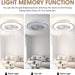 20 in. Bedroom Ceiling Fans with Lights, Low Profile Ceiling Fan and Light Remote, Reversible Flush Mount Ceiling Fan for Living Room Kitchen -6-ErisView