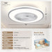 20 in. Bedroom Ceiling Fans with Lights, Low Profile Ceiling Fan and Light Remote, Reversible Flush Mount Ceiling Fan for Living Room Kitchen -7-ErisView