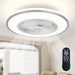 20 in. Bedroom Ceiling Fans with Lights, Low Profile Ceiling Fan and Light Remote, Reversible Flush Mount Ceiling Fan for Living Room Kitchen -1-ErisView