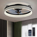 20 in. Black Bedroom Ceiling Fans with Lights, Fandelier Flush Mount and Light Remote, Smart Low Profile Ceiling Fan for Bedroom Kids Room Living Room -9-ErisView