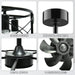 20 in. Black Caged Ceiling Fandelier with Lights and Remote, Farmhouse Flush Mount Ceiling Fan without Blades for Living Room Bedroom Kitchen-5-ErisView