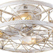 20 in. Black Caged Flush Mount Ceiling Fan Light, Farmhouse Small Reversible Ceiling Fan for Bedroom Office, Kitchen Ceiling Fans with Lights -16-ErisView