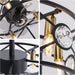 20 in. Black Caged Flush Mount Ceiling Fan Light, Farmhouse Small Reversible Ceiling Fan for Bedroom Office, Kitchen Ceiling Fans with Lights -9-ErisView