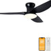20 in. Black Dimmable Modern Flush Mount Low Profile Ceiling Fan with Remote Control, Indoor Smart Ceiling Fan with Light, Bedroom Ceiling Fans-15-ErisView