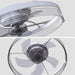20 in. Black Indoor Ceiling Fan with Low Profile Light and Remote, Modern Dimmable Flush Mount Bedroom Ceiling Fans-18-ErisView