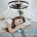 20 in. Black Indoor Ceiling Fan with Low Profile Light and Remote, Modern Dimmable Flush Mount Bedroom Ceiling Fans-4-ErisView