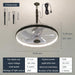 20 in. Black Outdoor Ceiling Fan with Light, Remote Control Fan, Outdoor Fan for Gazebo, Patio Fans, Outdoor Fans for Pergolas, Hanging Ceiling Fan-2-ErisView