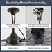 20 in. Black Outdoor Ceiling Fan with Light, Remote Control Fan, Outdoor Fan for Gazebo, Patio Fans, Outdoor Fans for Pergolas, Hanging Ceiling Fan-6-ErisView