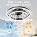 20 in. Black Remote Control Ceiling Fan with Light, Low Profile Flush Mount Ceiling Fan, Quiet Reversible Fan in Winter Summer for Bedroom Living Room-7-ErisView