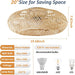 20 in. Boho Ceiling Fan with Light and Remote, Flush Mount Caged Enclosed Ceiling Fan, Rattan Bamboo Ceiling Fan for Bedroom Living Room -5-ErisView