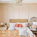 20 in. Boho Chandelier Ceiling Fan with Light, Caged Ceiling Fan with Remote, Flush Mount Wood Beaded Ceiling Fans, Nursery Ceiling Fan, Girl's Room-2-ErisView