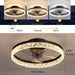 20 in. Brown Ceiling Fan with Lights, Dimmable Remote Control Ceiling Fans, Semi Flush Mount Low Profile Fan-2-ErisView
