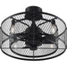 20 in. Caged Ceiling Fan with LED Light Kit, Bronze Ceiling Fan-1-ErisView