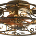 20 in. Caged Ceiling Fan with Lights and Remote, Reversible Bladeless Ceiling Fan, Flush Mount Caged Ceiling Fan for Bedroom Living Room -9-ErisView