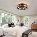 20 in. Caged Low Profile Ceiling Fan with Lights, Flush Mount Ceiling Fan without Blades-8-ErisView