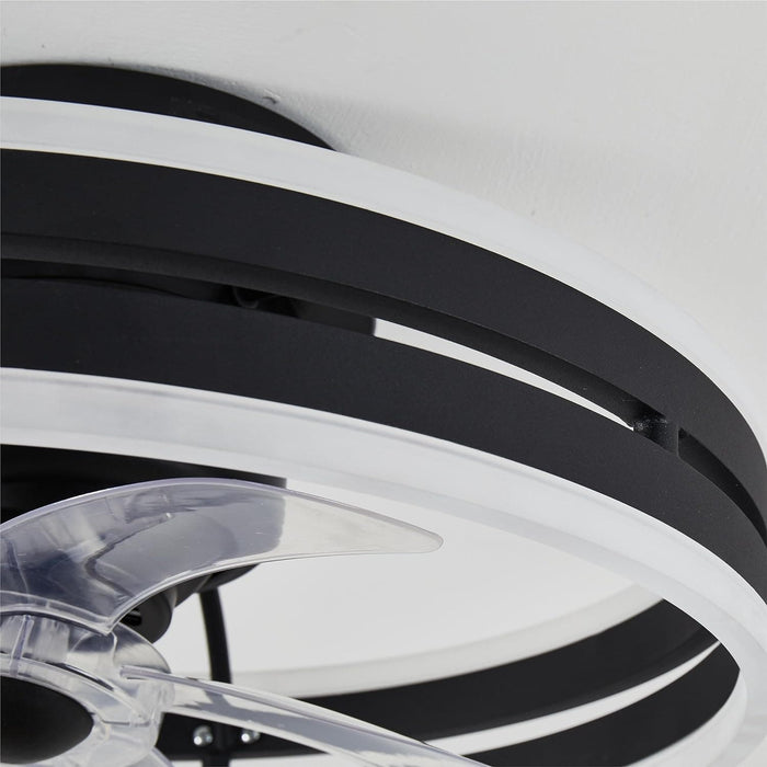 20 in. Ceiling Fan Light Fixture with Remote APP Control, 360¡ã Rotatable Ceiling Fan with Light, Black Reversible Ceiling Fan for Bedroom Living Room-7-ErisView