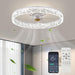 20 in. Ceiling Fan with Light, Low Profile Fan, Ceiling Fan with APP Remote Control, Reversible Quiet Ceiling Fans for Bedroom Living Room -1-ErisView