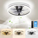 20 in. Ceiling Fans with Lights and Remote, Dimmable Low Profile Ceiling Fan, Bedroom Ceiling Fans, Living Room Ceiling Fans-1-ErisView