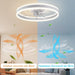 20 in. Dimmable Low Profile Fan with APP Remote, Ceiling Fan with Light, Quiet Ceiling Fans with Lights for Bedroom Living Room -4-ErisView