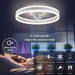 20 in. Dimmable Low Profile Fan with APP Remote, Ceiling Fan with Light, Quiet Ceiling Fans with Lights for Bedroom Living Room -5-ErisView