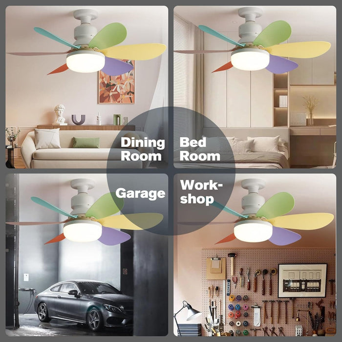 20 in. Dimmable Socket Light Fan for Bedroom Kitchen Balcony, Light Socket Fan and Remote-7-ErisView